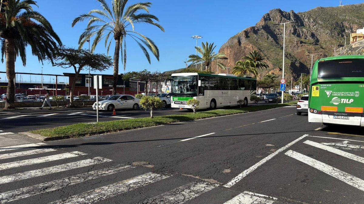 Avenida Los Indianos, en Santa Cruz de La Palma (imagen cedida por el PP).