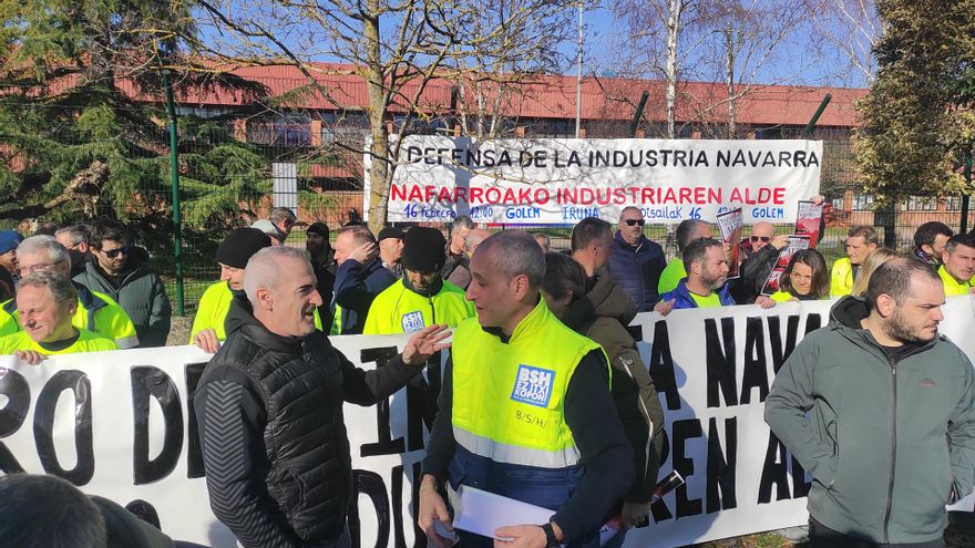 Los sindicatos navarros se unen para convocar una manifestación "en defensa de la industria" el 16 de febrero