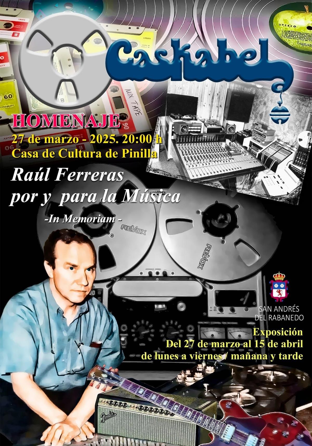 Cartel de Homenaje a Raúl Palmer, Raúl Ferreras Argüello, de Estudios Caskabel.