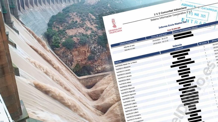 El Govern de Mazón va avisar mitjançant fax els municipis del risc “apocalíptic” en la presa de Forata