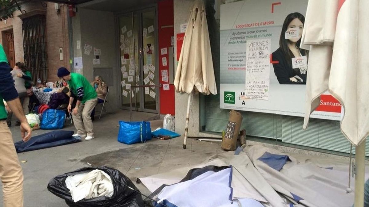 Las familias acampadas en Coria por sus hipotecas levantan la protesta al ver "resueltos" sus casos