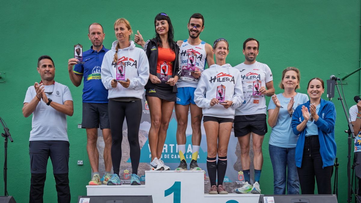 Raúl Rodríguez y Ana Begoña González, vencedores de la  X Vertical Proís de Candelaria