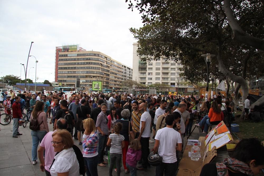 Archivo del 15M en San Telmo. (Orlando Arencibia).