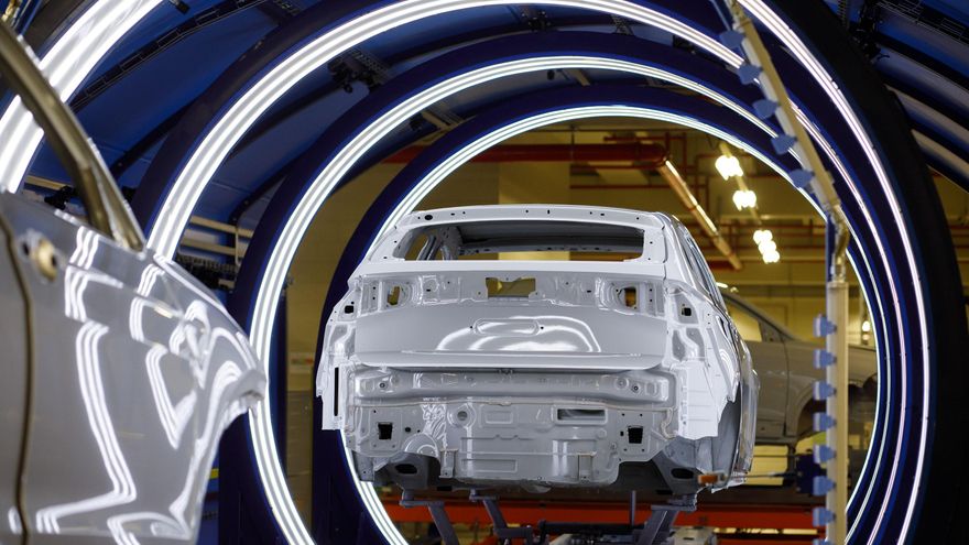 Cadena de montaje de un emblemático constructor europeo.