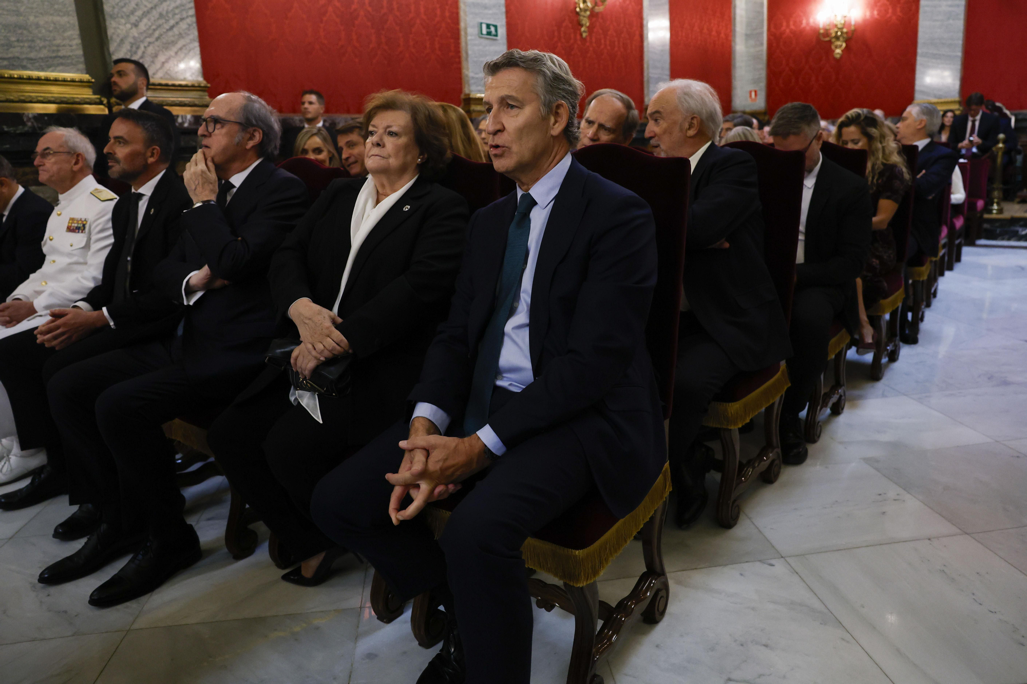 Feijóo en el acto de apertura del año judicial en el Tribunal Supremo.