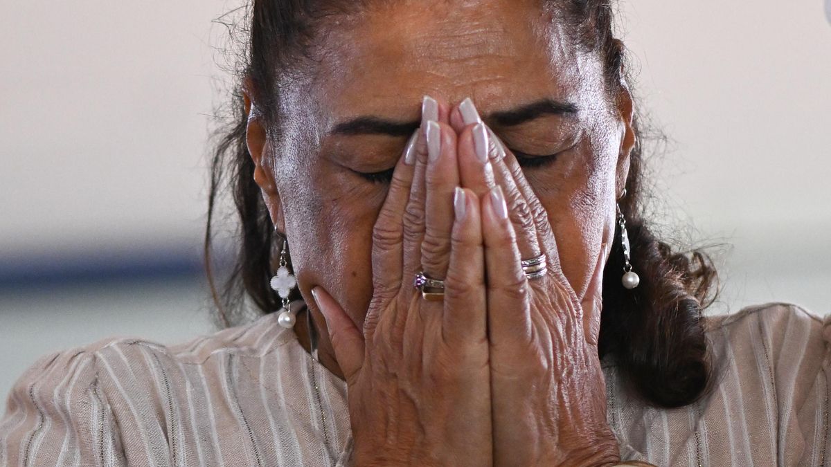Marinete Silva reacciona durante una rueda de prensa al finalizar el juicio de su hija Marielle Franco este miércoles, en el Supremo Tribunal Federal de Brasilia (Brasil).