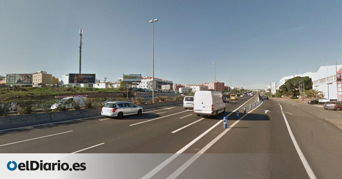 Grandes retenciones en la GC-1 por un accidente múltiple