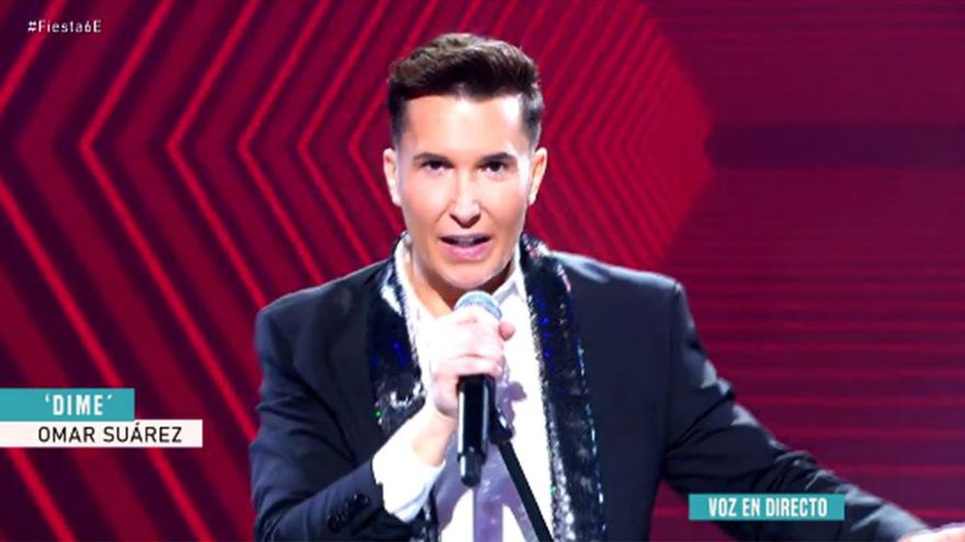 Omar Suárez gana por goleada 'Fiestavisión', el talent de los tertulianos de 'Fiesta', con su versión del 'Dime' de Beth