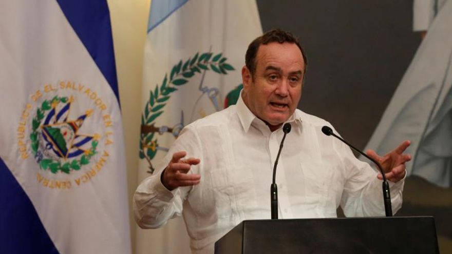 En la imagen el presidente de Guatemala, Alejandro Giammattei.