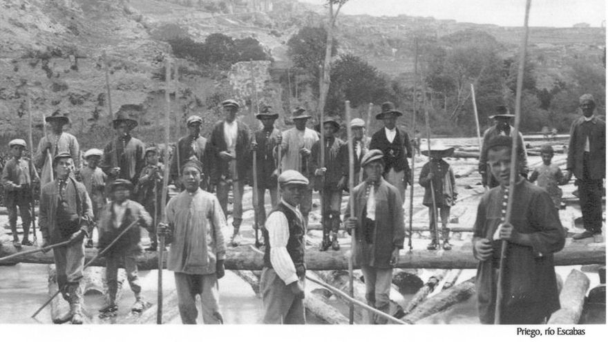 Gancheros de Alto Tajo. Priego (Cuenca) Biblioteca y Ayuntamiento de Priego