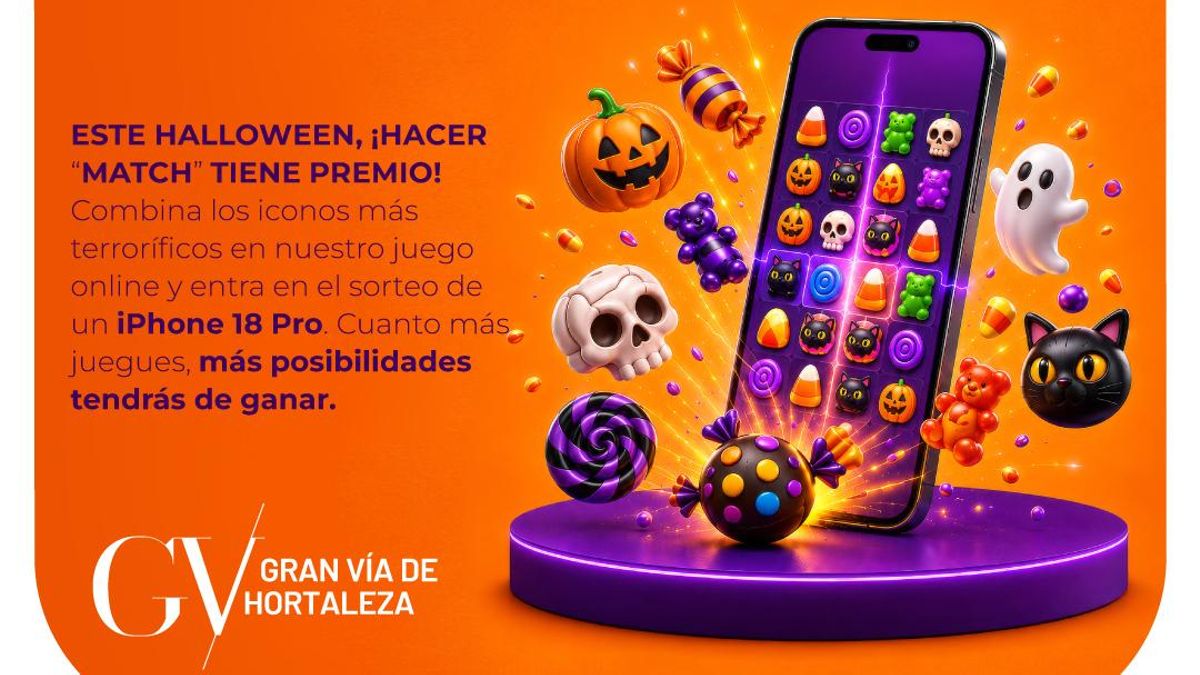 Jugar tiene premio en Gran Vía de Hortaleza este Halloween: sortean un iPhone 18 Pro