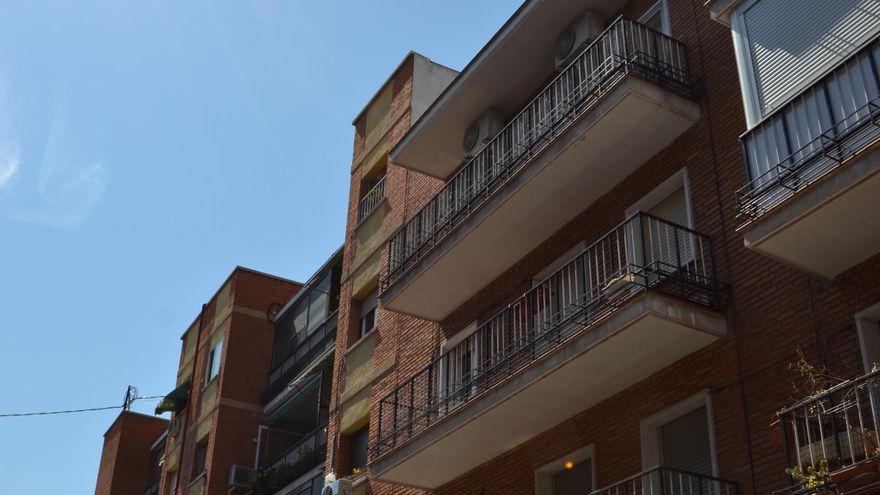 Bloques de pisos sin ascensor en el barrio de Quintana (Madrid)