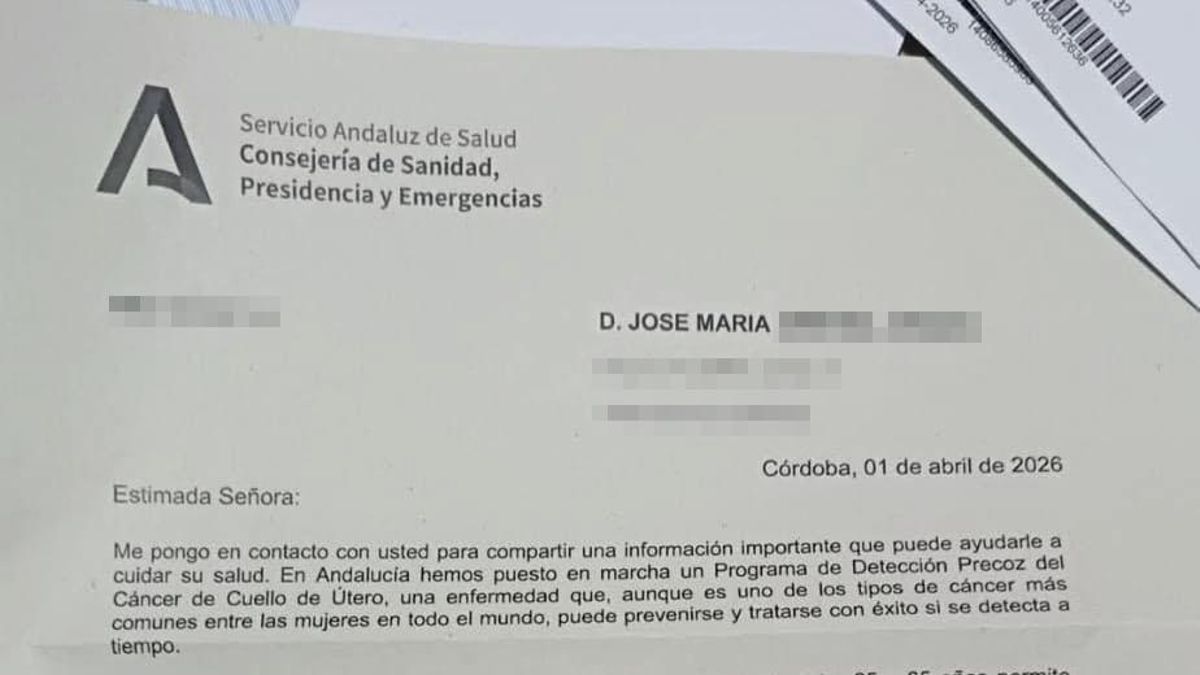 El SAS envía cartas a hombres para participar en cribados de cáncer de cuello de útero