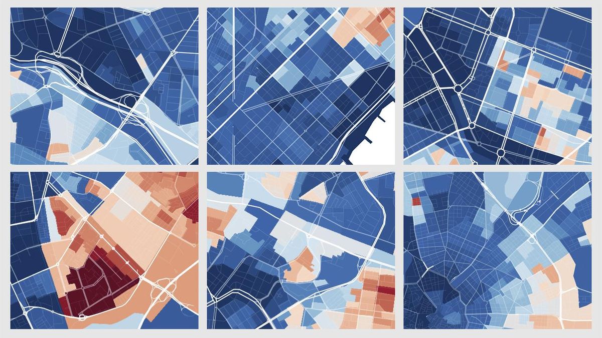 El nuevo mapa de la renta, calle a calle: ¿vives en un barrio rico o pobre?