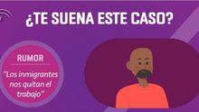Pantallazo de la campaña anti-bulos contra los inmigrantes de la Junta de Andalucía.