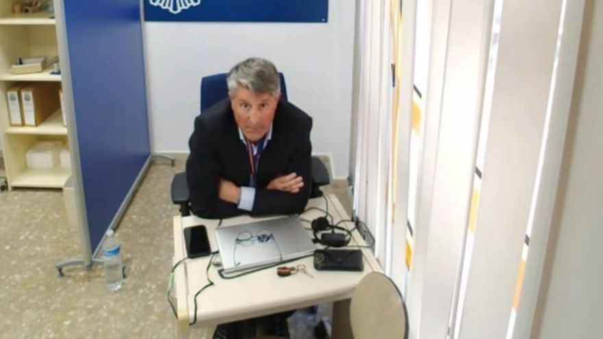 Pedro Agudo, durante su declaración.