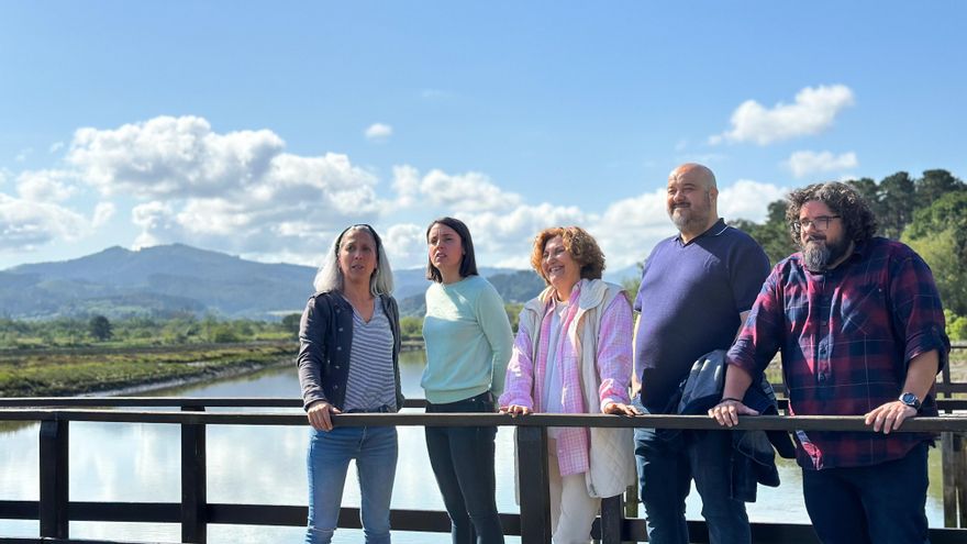 Irene Montero llama a la sociedad vasca a "rebelarse" contra el Guggenheim de Urdaibai y la "privatización de las marismas"