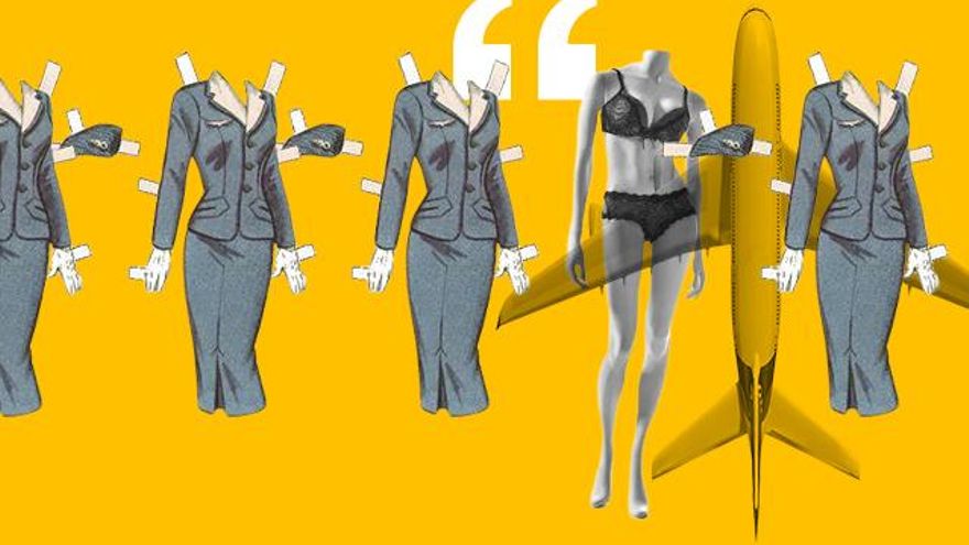 Las azafatas obligadas a quedarse en ropa interior: “Me pidió abrir la boca y me miró los dientes por dentro como a un perro”