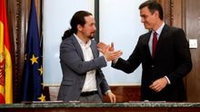 Pablo Iglesias y Pedro Sánchez