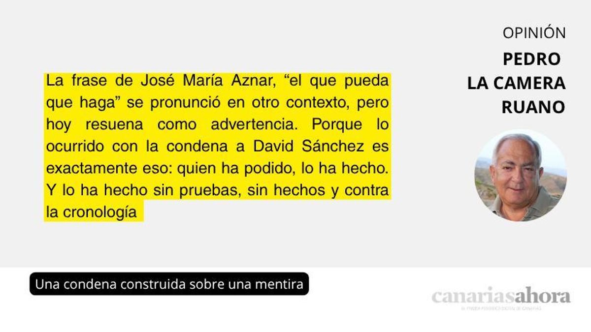 Una condena construida sobre una mentira