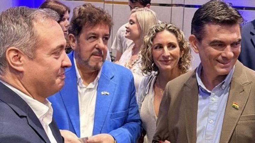 Díaz-Rosillo, Zimmerman, María Elena Urquidi (primera dama de Bolivia) y Paz, en el evento del centro Adam Smith de marzo pasado.