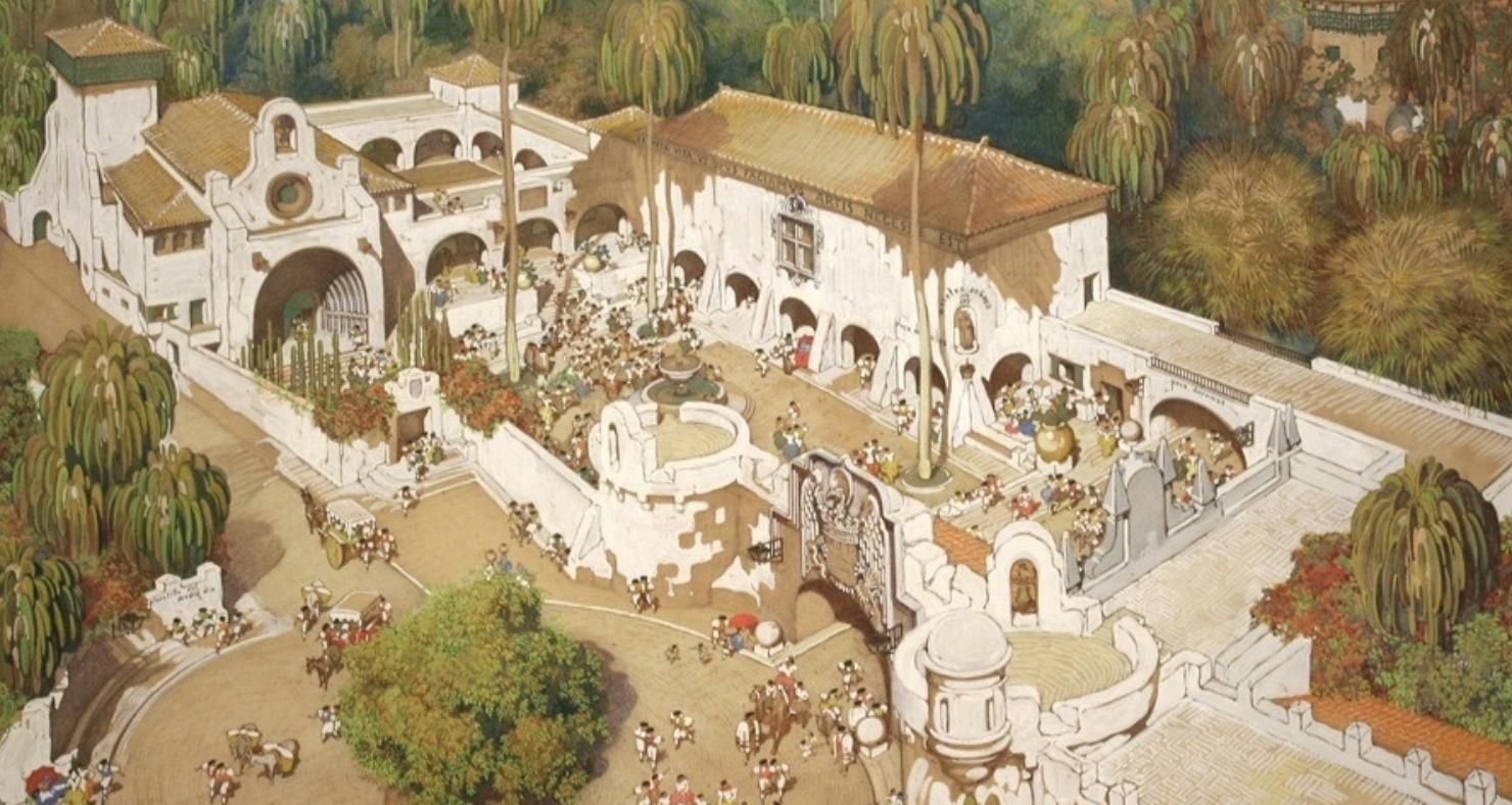 Dibujo del Pueblo Canario de Néstor.