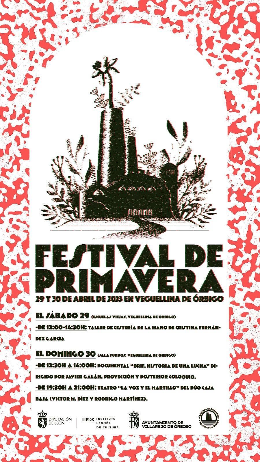 Cartel del Festival de Primavera de Veguellina de Órbigo.