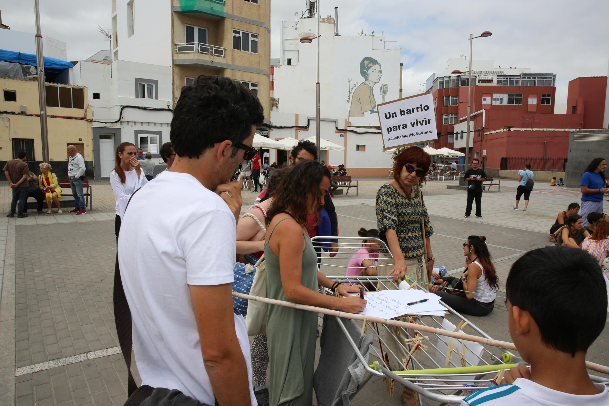 Marcha en Guanarteme para protestar por la turistificación