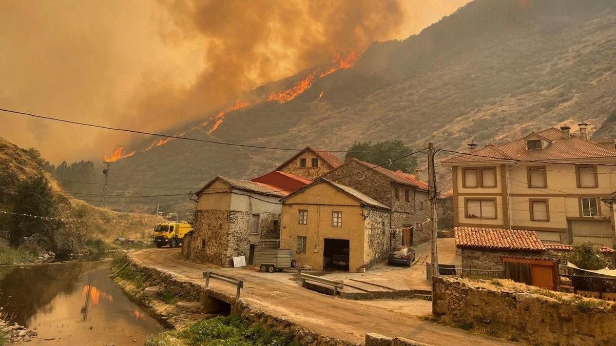 Incendio forestal en Picos de Europa