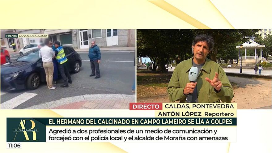 Un equipo de 'Vamos a ver' es agredido por el hermano de un presunto maltratador: "No había modo de soltarlo"