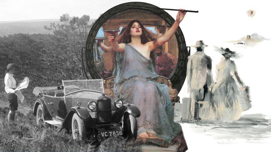 Portadas de los libros "Odiseas femeninas", "Odiseicas" y "Hacia el sur. Viajes por España", hablamos con sus autoras