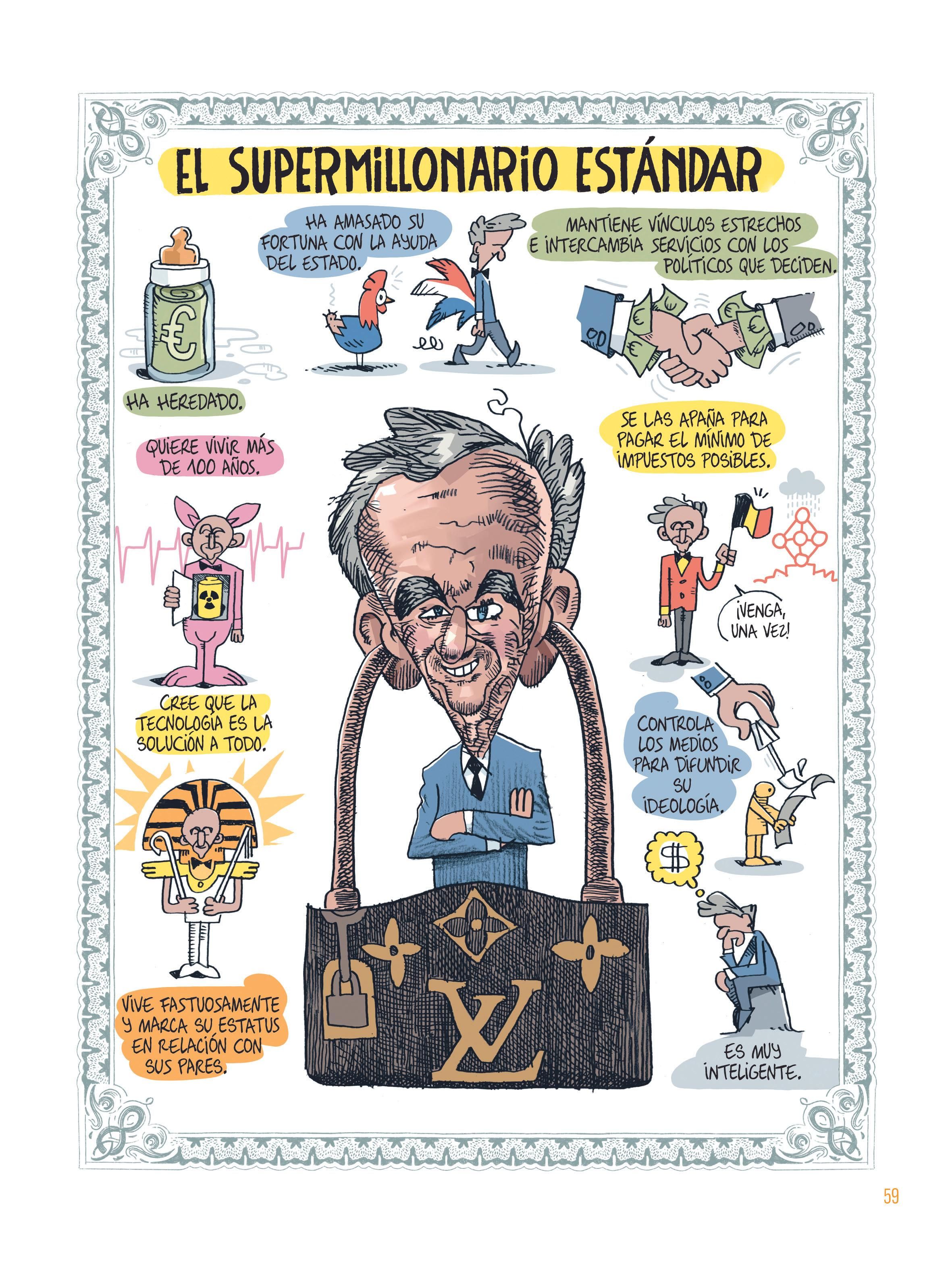 Una página de 'Cómo los ricos saquean el planeta'