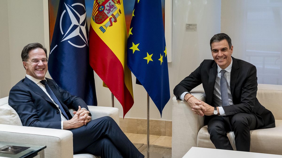 El presidente Pedro Sánchez y el secretario general de la OTAN, Mark Rutte, el 27 de enero pasado en la Moncloa.