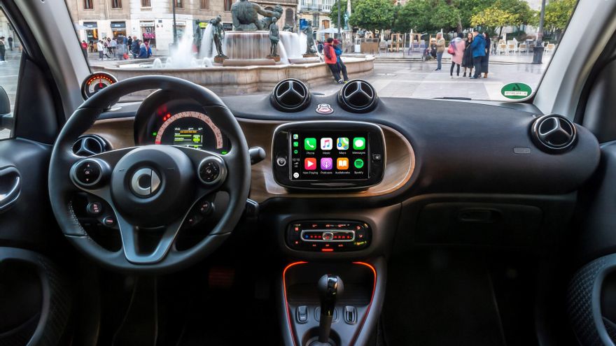 Habitáculo del Smart EQ Fortwo.