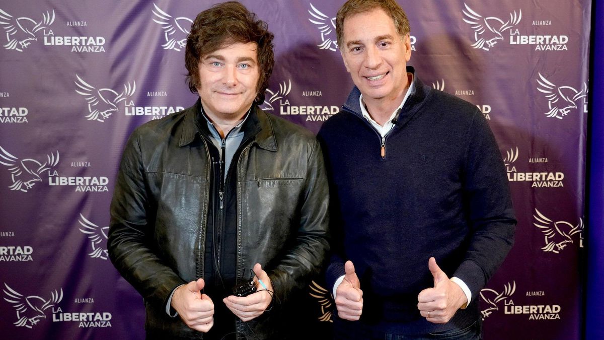 Javier Milei y Diego Santilli