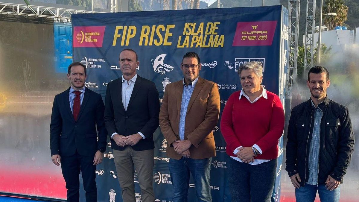 Presentación del campeonato de la Federación Internacional de Pádel 'FIP Rise Isla de La Palma'.