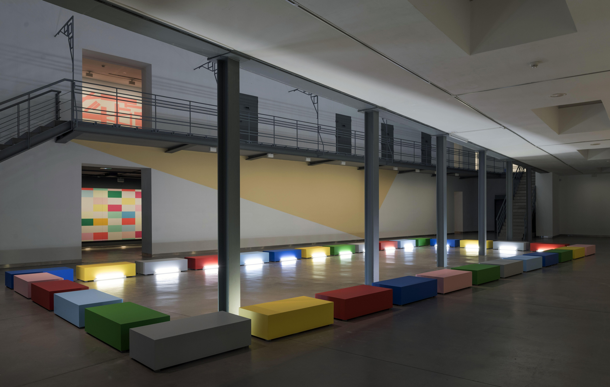 Obra de Miura en una de las salas de la antigua prisión de Salamanca