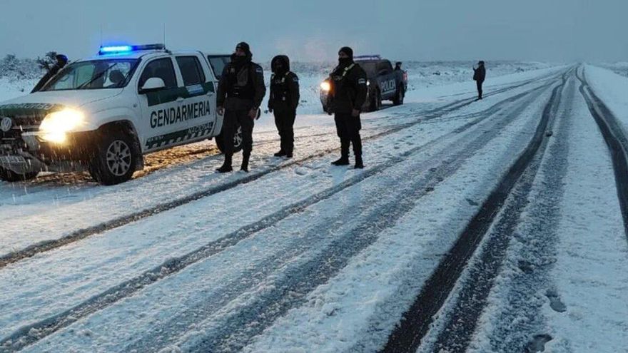 Precaución en las rutas del sur por el temporal de nieve