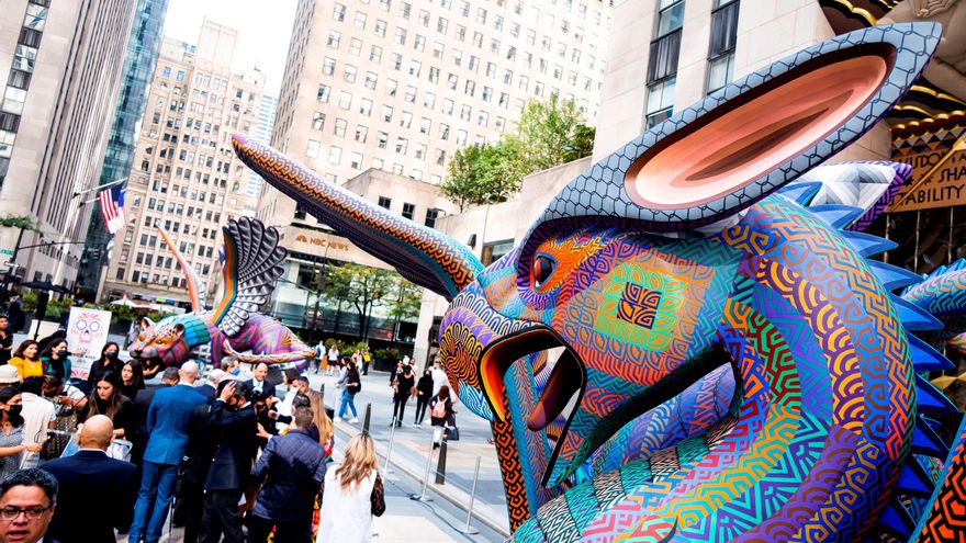 Los alebrijes mexicanos llegan al Rockefeller Center "para proteger a inmigrantes"