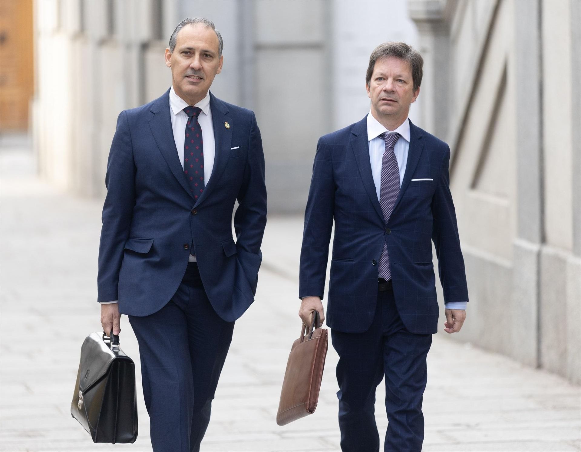 Eugenio Ribón a su llegada al Tribunal Supremo para declarar