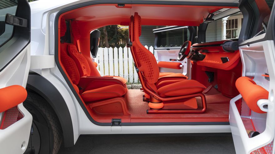 El interior del modelo Citroën Oli.