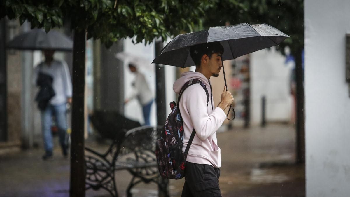 La Aemet amplía el aviso amarillo por lluvias y viento también para el viernes en Córdoba