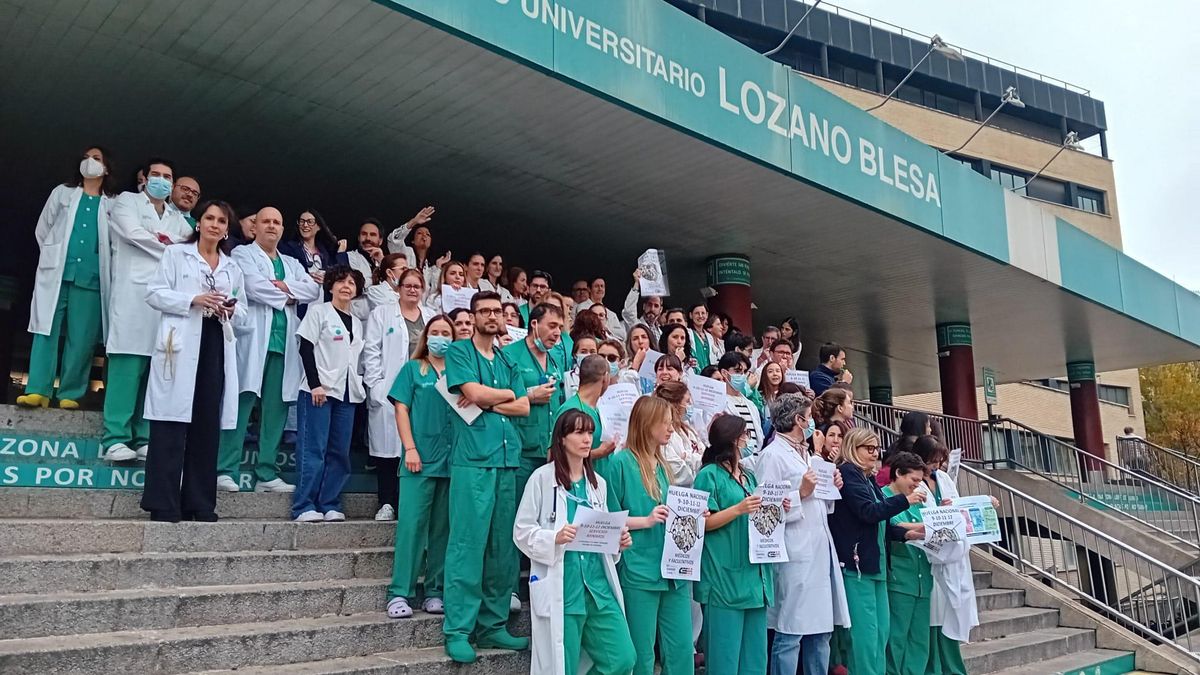 Concentración Hospital Clínico de Zaragoza