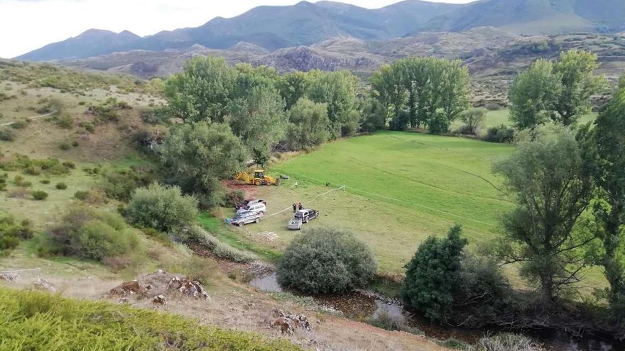 El paraje en Cospedal de Babia donde se ha encontrado una fosa de la Guerra Civil.