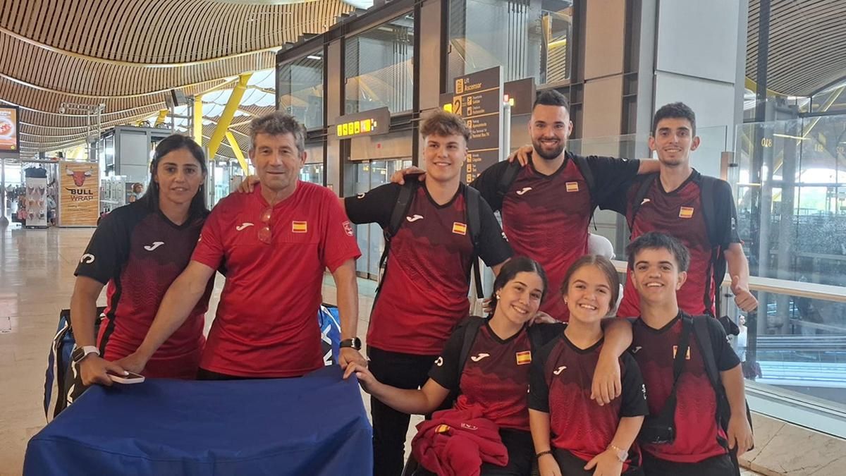Maya Alcaide concentrada con la selección española.
