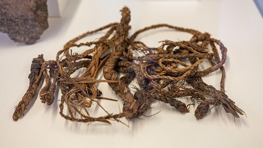 Cuerdas encontradas en la cueva de Guayadeque