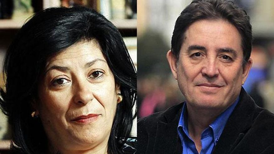 Almudena Grandes y Luis García Montero, en un montaje fotográfico