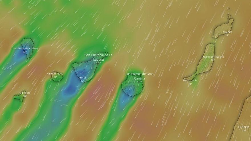 Activados de nuevo los avisos amarillos y naranjas en Canarias por mal tiempo