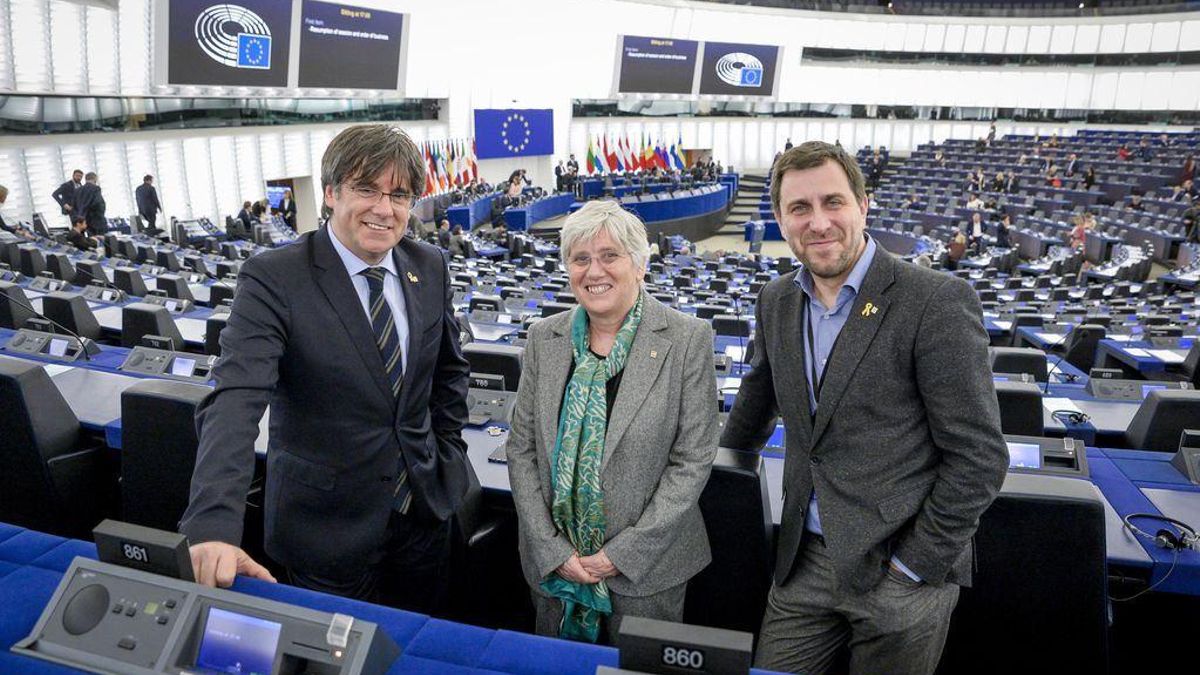 Comín, Ponsatí i Puigdemont, en una imagen de archivo.