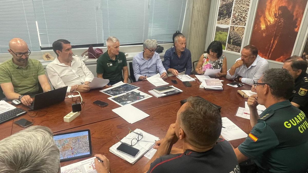 Reunión del Cecopi en León este martes por la mañana.